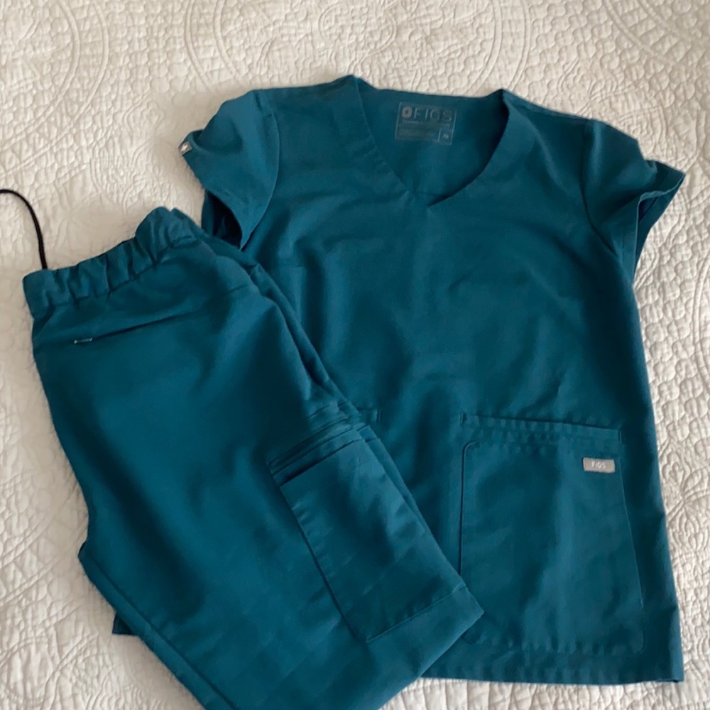 Figs Caribbean blue set